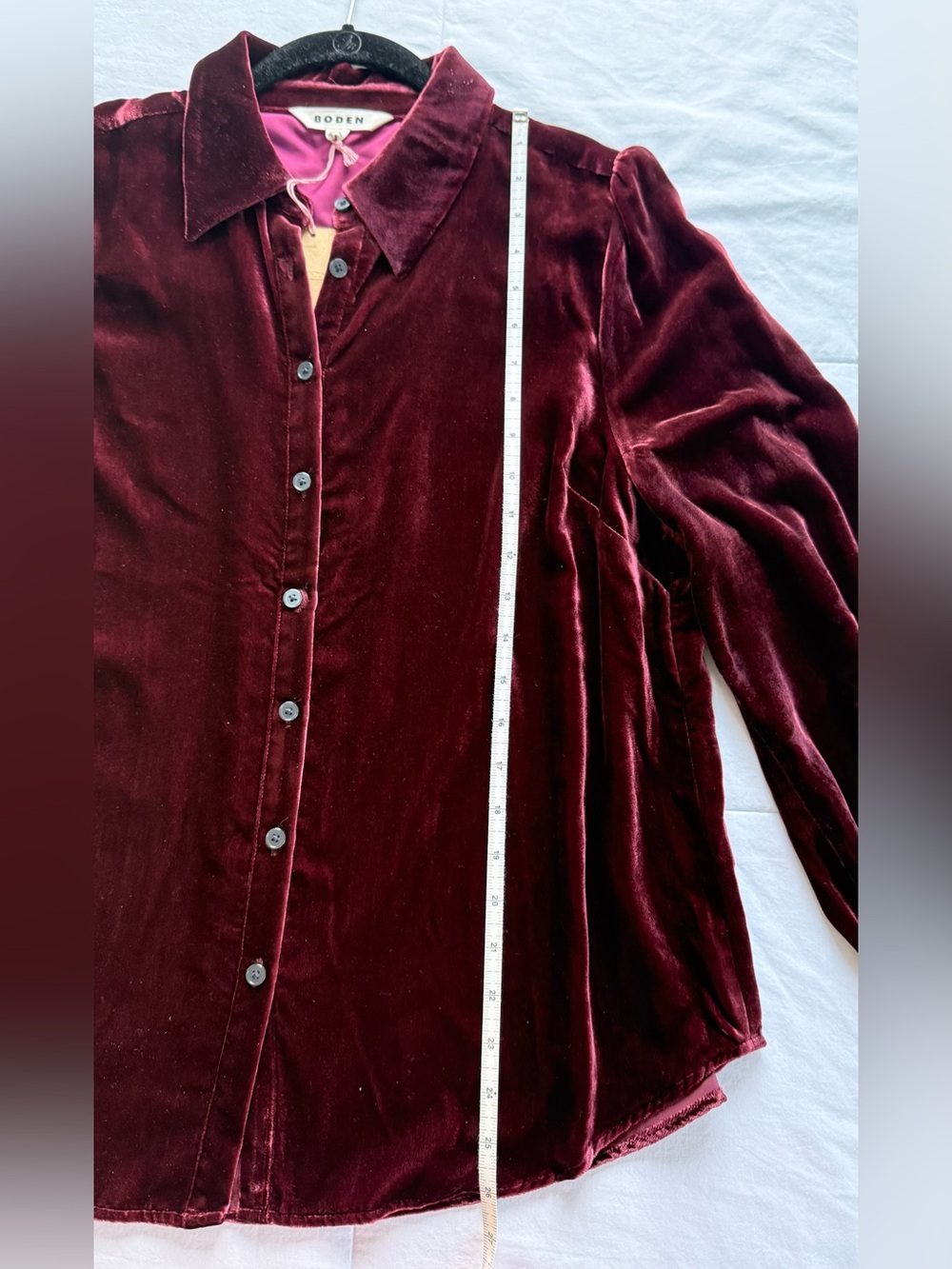 Boden Velvet Button Down Shirt - Picture 8 of 14